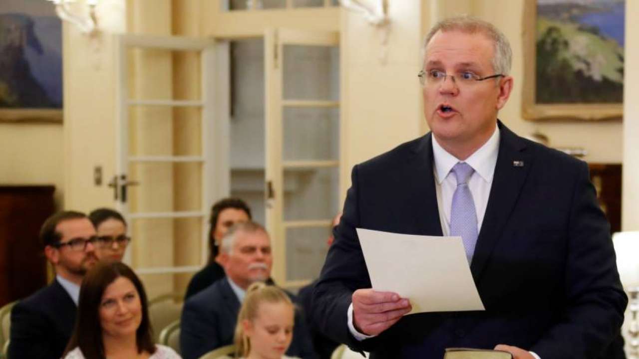 (Australian PM Scott Morrison) 