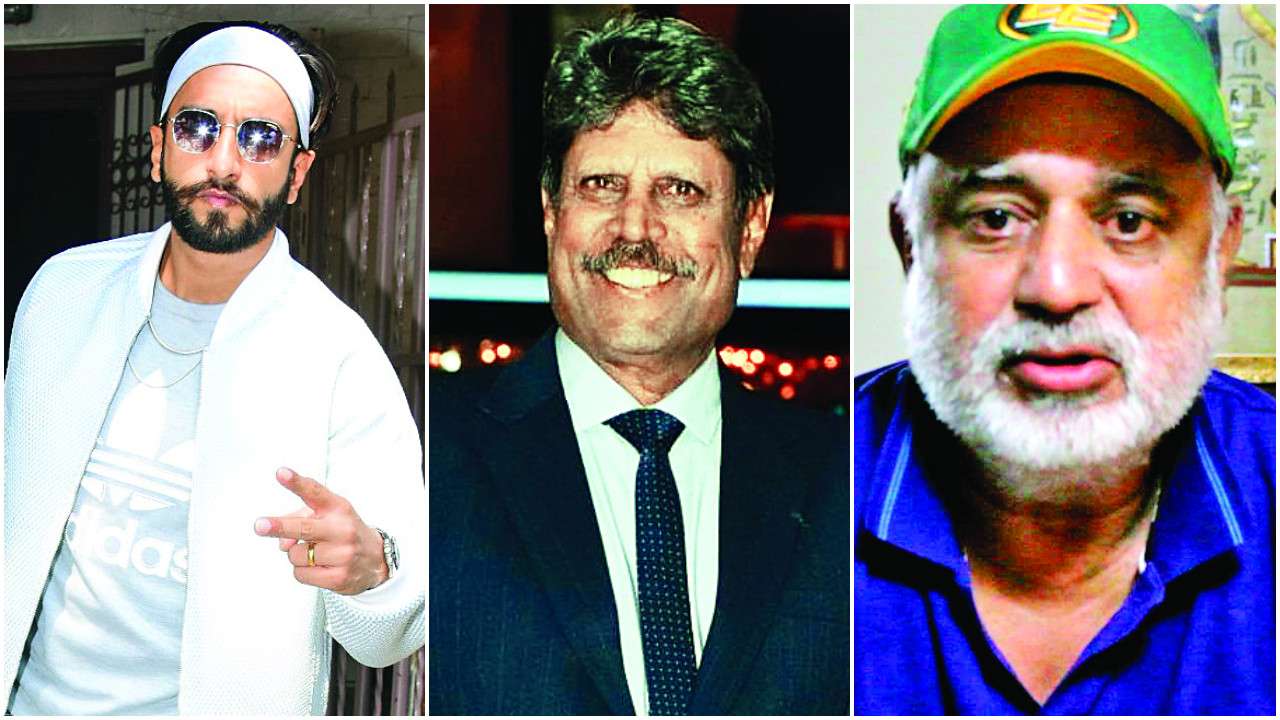 Ranveer Singh-Kapil Dev-Balwinder Singh Sandhu