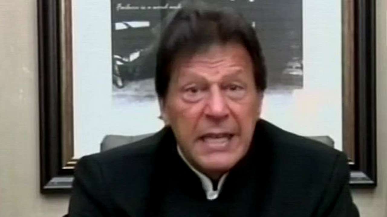 The Pakistan PM addressed India in his televised speech on PTV.