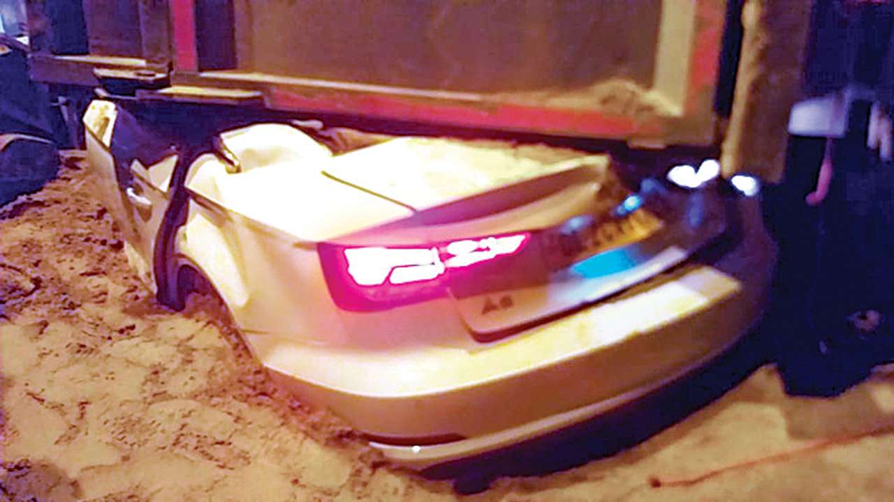 3 of family killed as sand-laden truck flips on Audi in Delhi