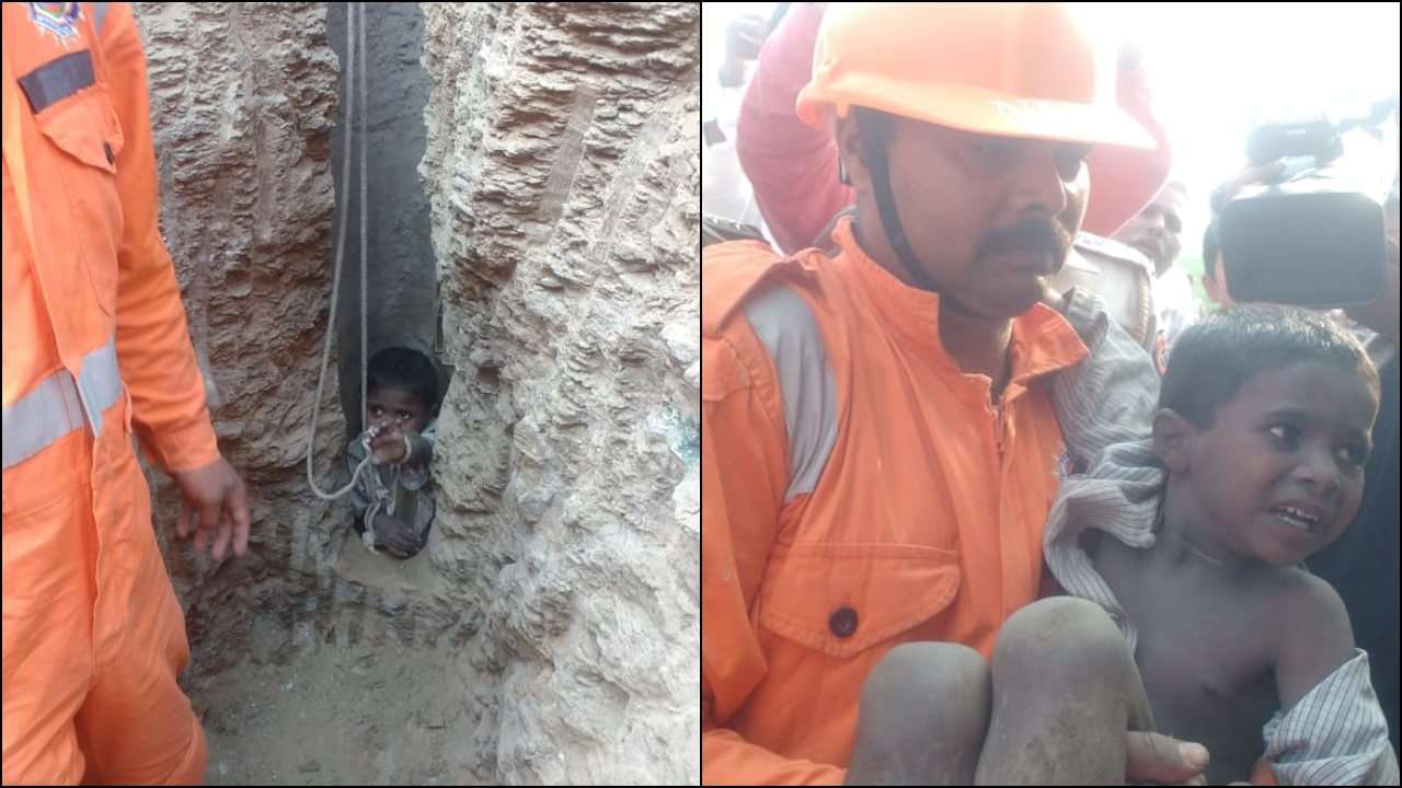 Six-year-old fallen into 200ft borewell rescued after 16 hours