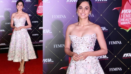 Taapsee Pannu smiles her way in floral-designed dress