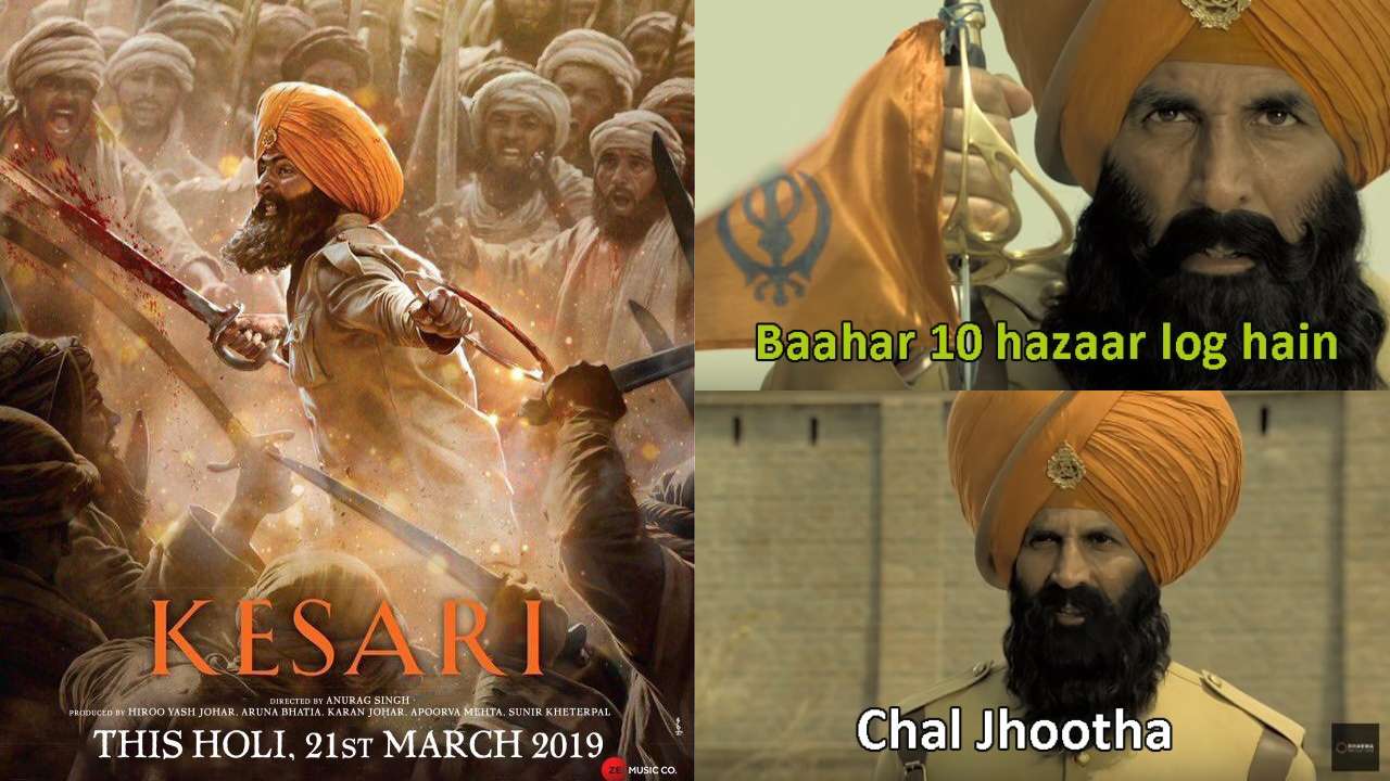 Akshay Kumar S Dialogues From Kesari Trailer Give The Twitterati Fodder For Hilarious Memes Both photos and videos are used as popular memes these days. dialogues from kesari trailer give