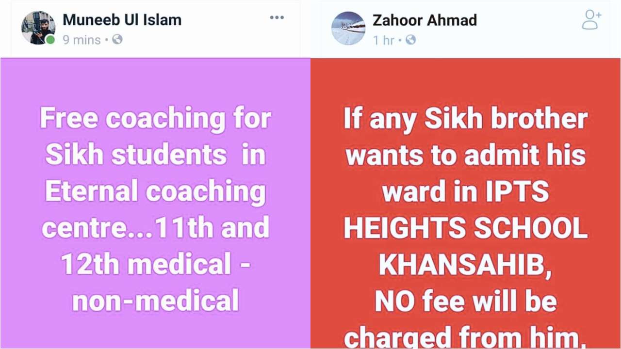  From Kashmir: In gratitude, businesses offer free services and heavy discounts to Sikhs, Twitter