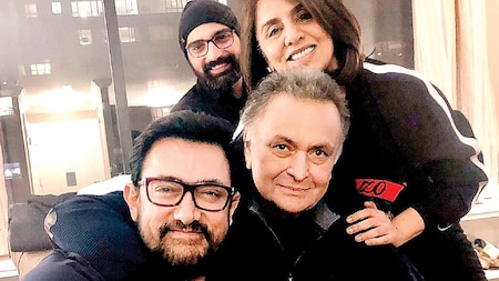 Aamir Khan visits Rishi Kapoor in New York