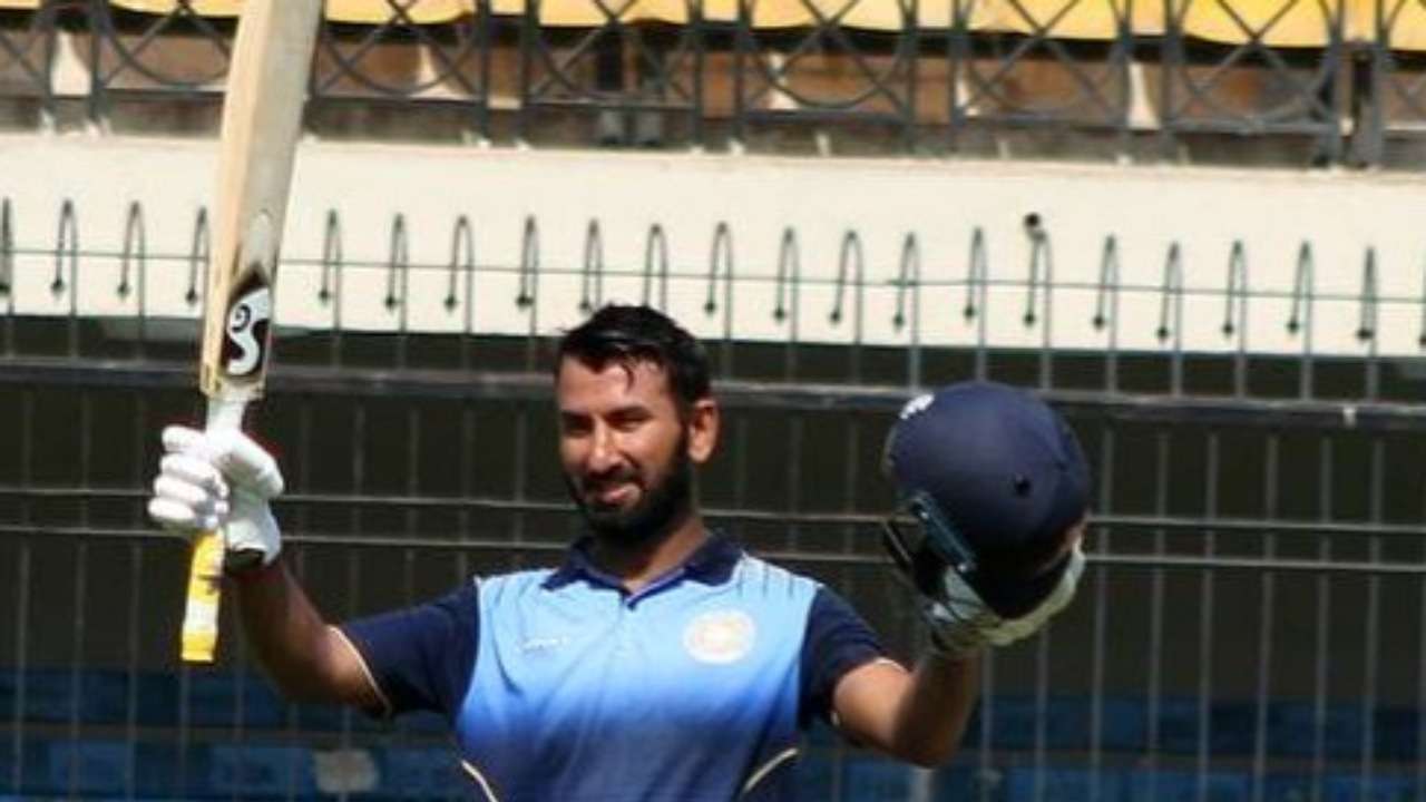 Syed Mushtaq Ali trophy cheteshwar pujara T20 century