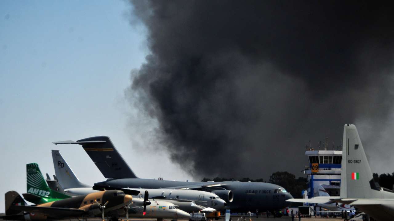 Blanket of thick smoke