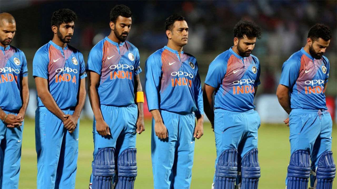 India vs Australia 1st T20: Indian players wear black ...