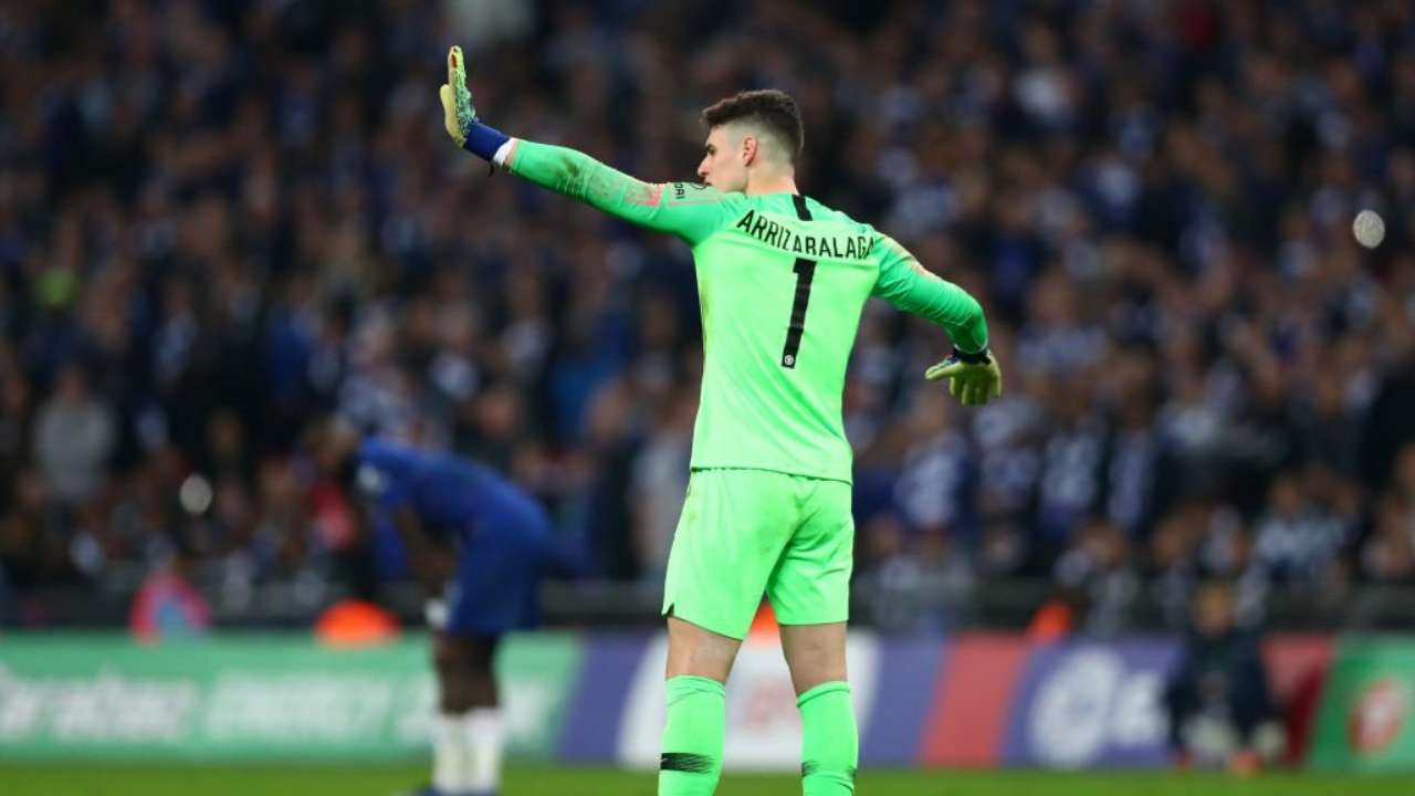 League Cup Final: Injured Chelsea keeper Kepa Arrizabalaga refuses to come off