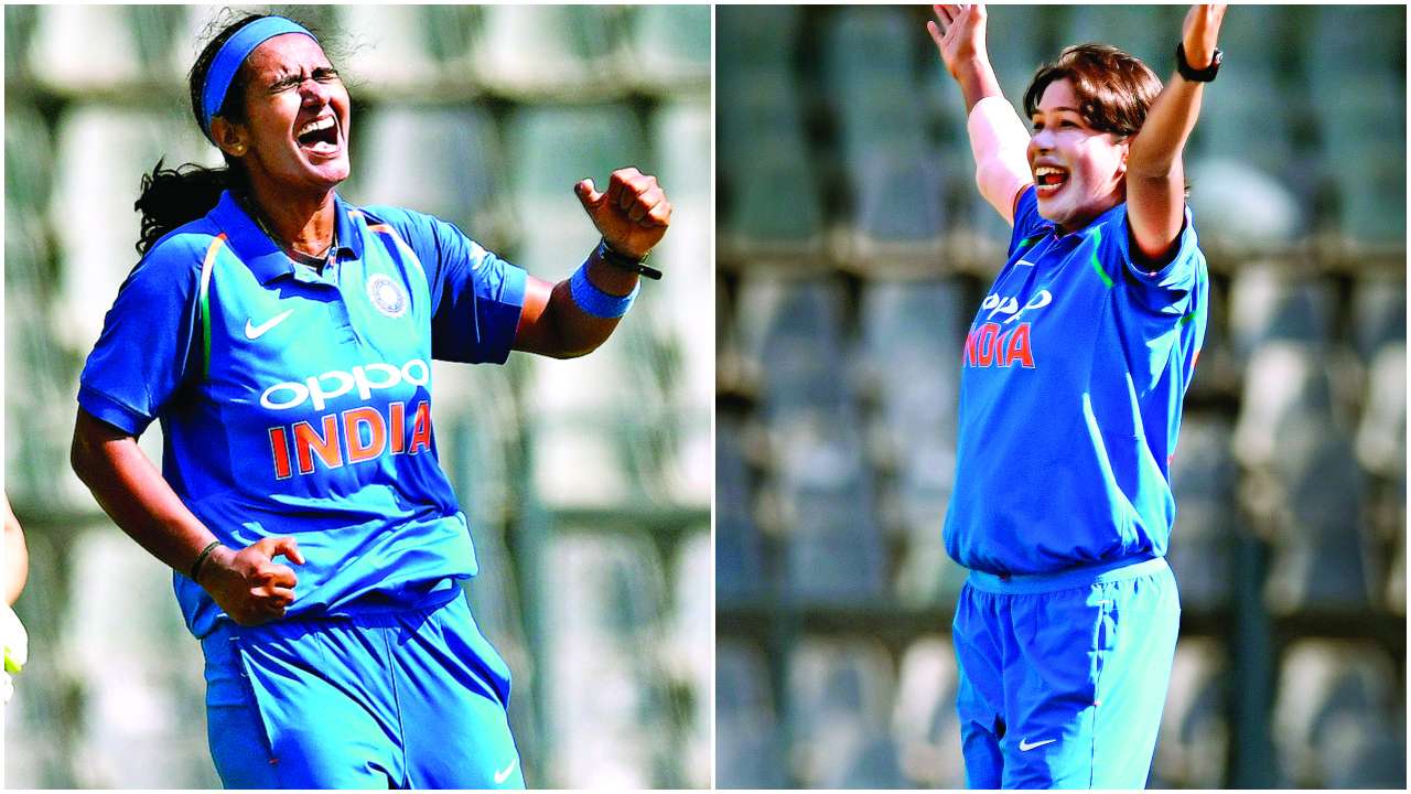 Shikha Pandey and Jhulan Goswami