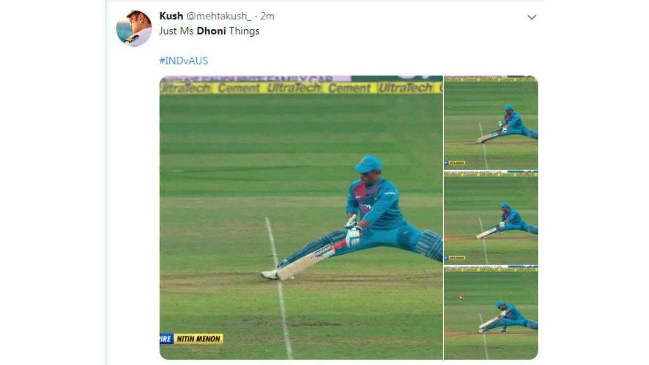 Dhoni doing Dhoni things