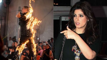 Twinkle Khanna's EPIC reaction on seeing Akshay Kumar setting himself on fire