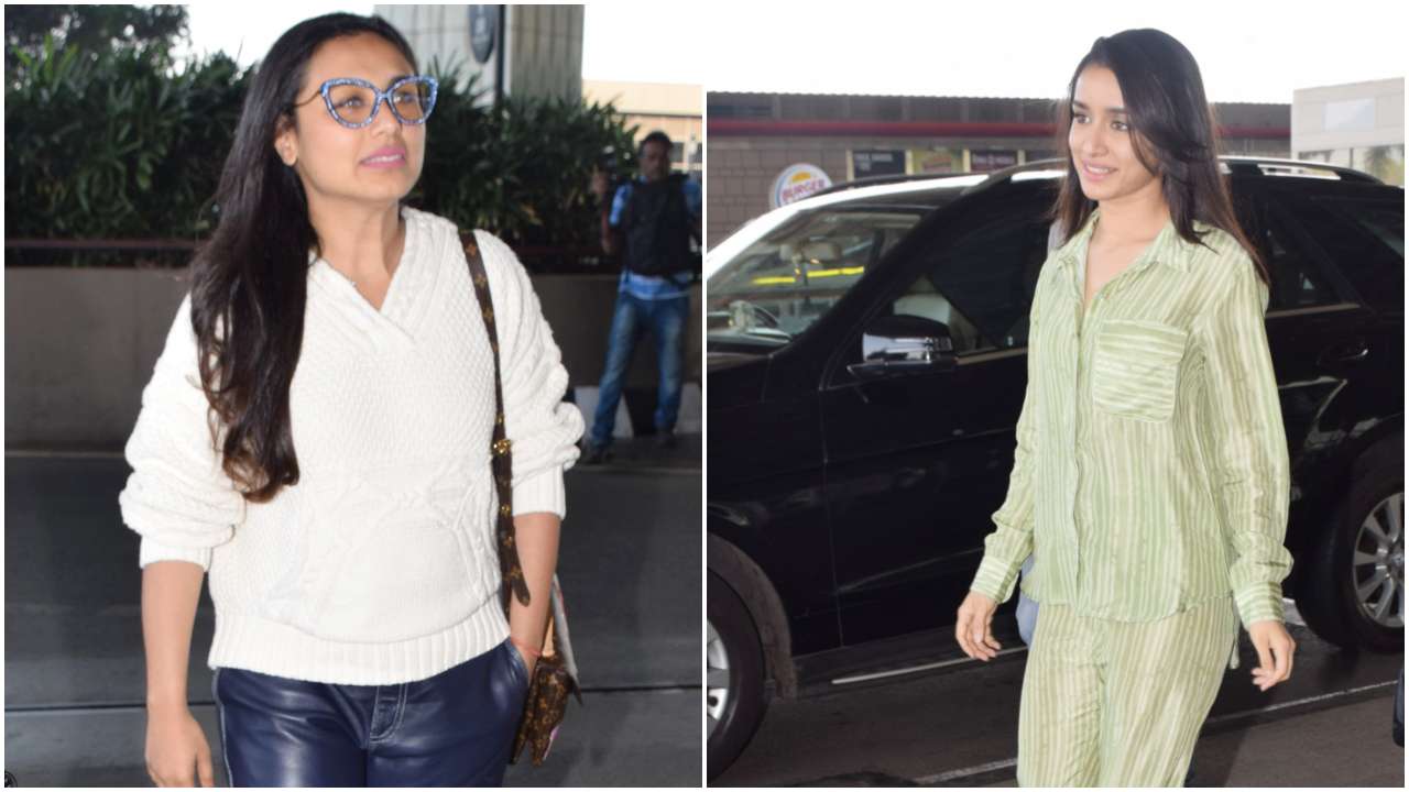 Airport Diaries: Rani Mukerji and Shraddha Kapoor leave the city in style