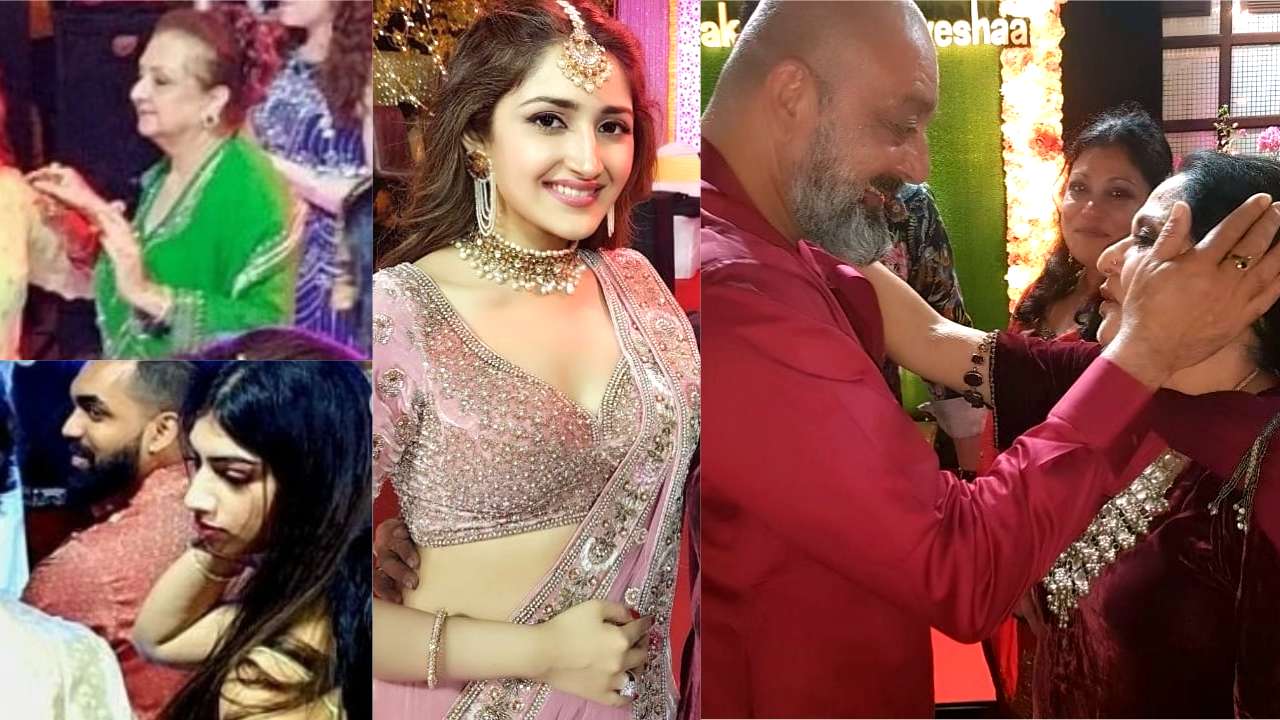 Sayesha Saigal Nude Video - Inside Pics: Saira Banu, Sanjay Dutt, Khushi Kapoor attend Sayyeshaa Saigal  and Arya's Sangeet in Hyderabad