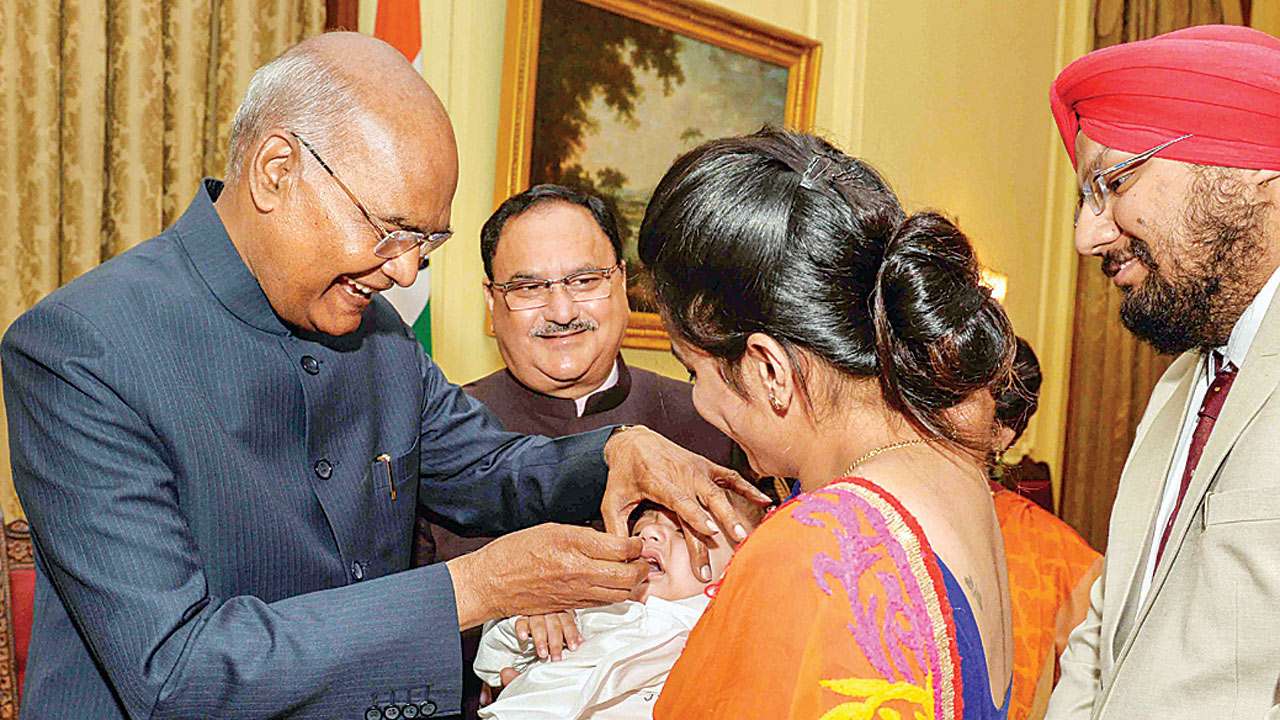 President Ram Nath Kovind Launches Pulse Polio Programme for 2019