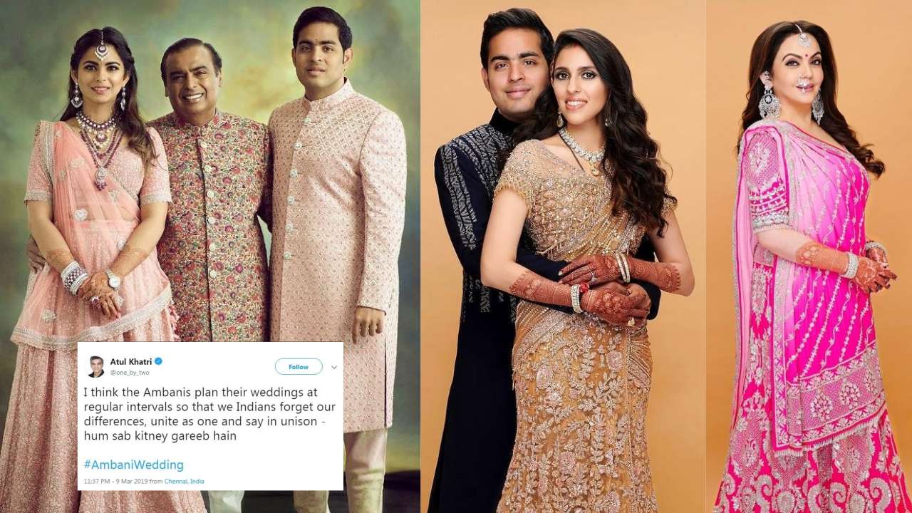 Akash Ambani - Shloka Mehta wedding inspires a hysterical meme fest on  Twitter
