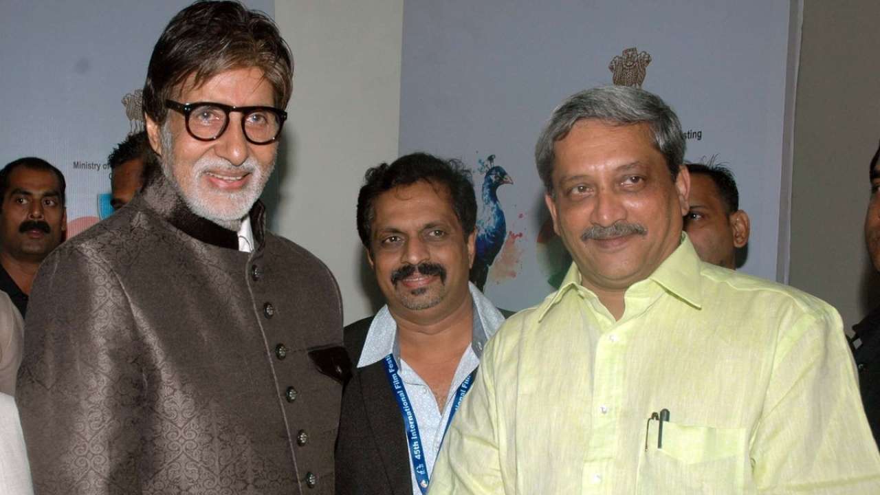Image result for amitabh bachchan with manohar parrikar