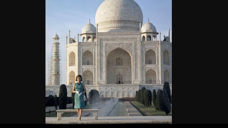 Kennedy at the Taj Mahal