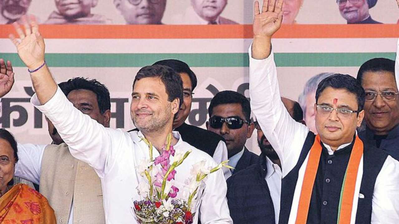 Manish Khanduri with Rahul Gandhi
