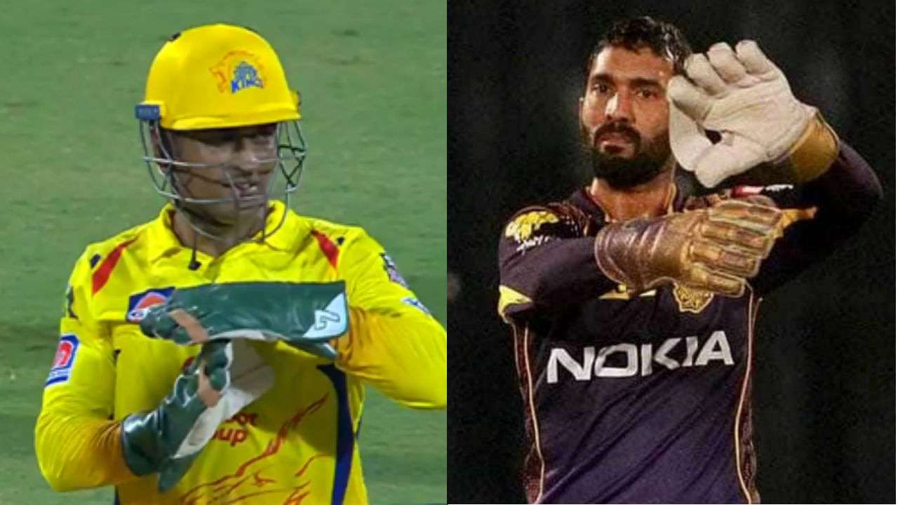 MS Dhoni and Dinesh Karthik