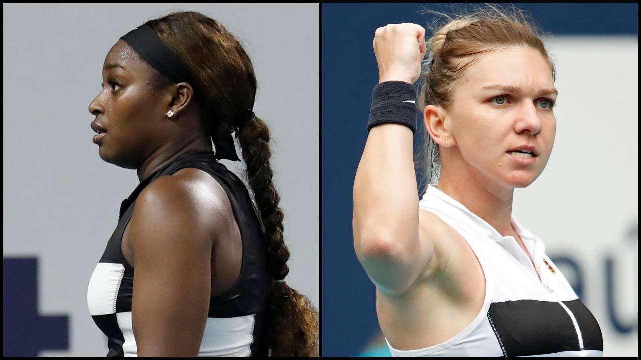 Sloane Stephens and Simona Halep