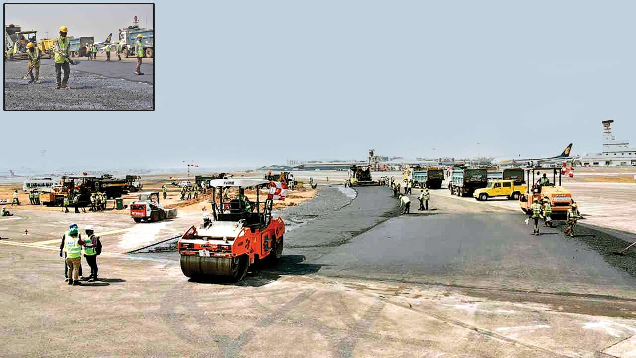 Mumbai Airport runway