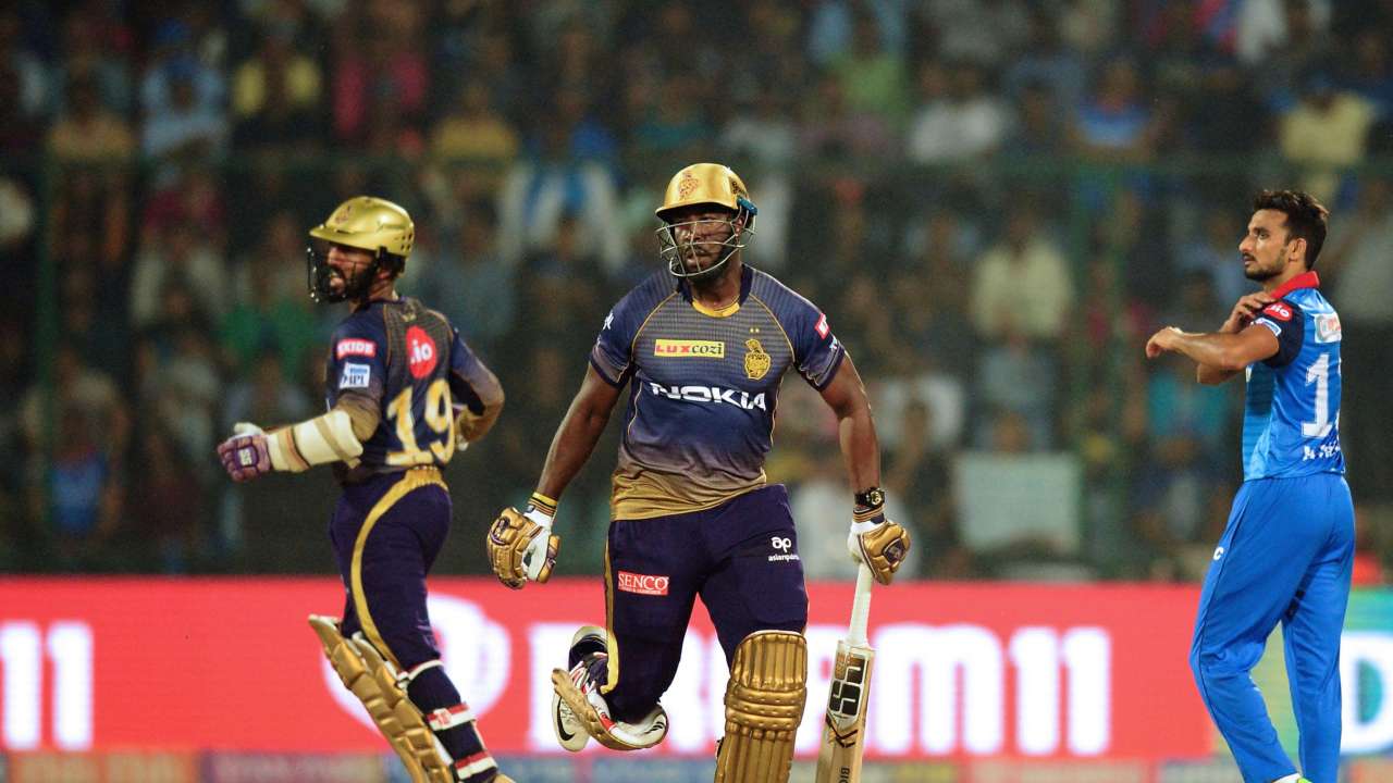 Russel, Karthik take KKR to 185