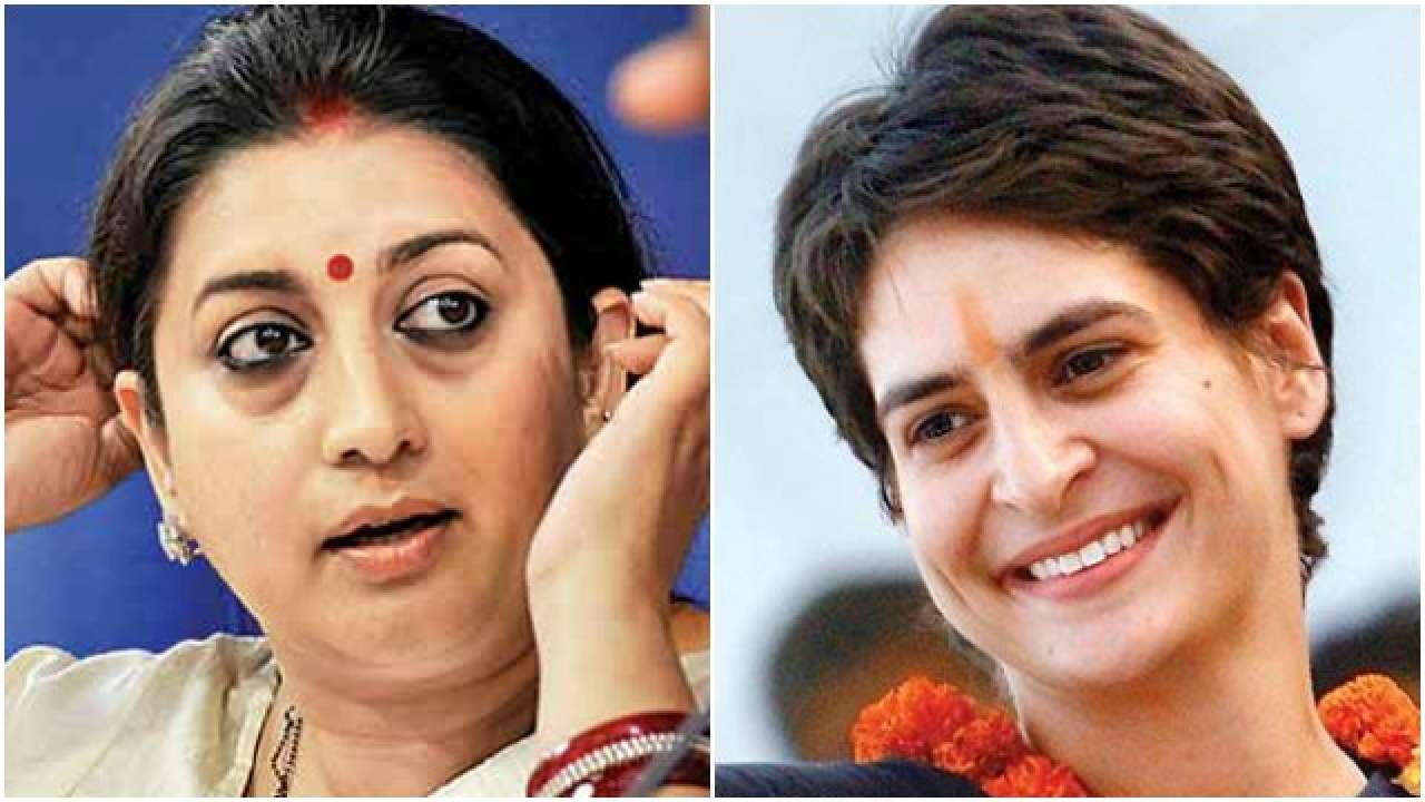 Won't get Ram bhakts' votes: Irani lashes out at Priyanka Gandhi