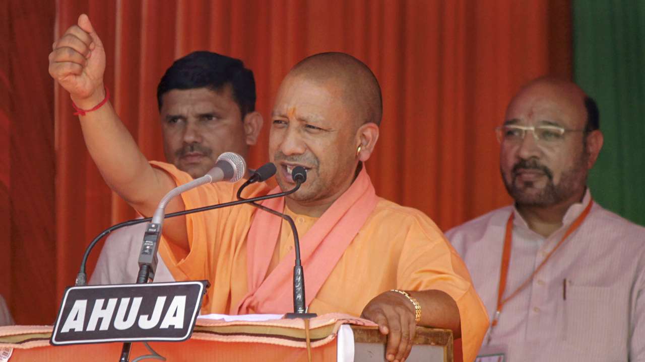 Yogi Adityanath in campaign trail