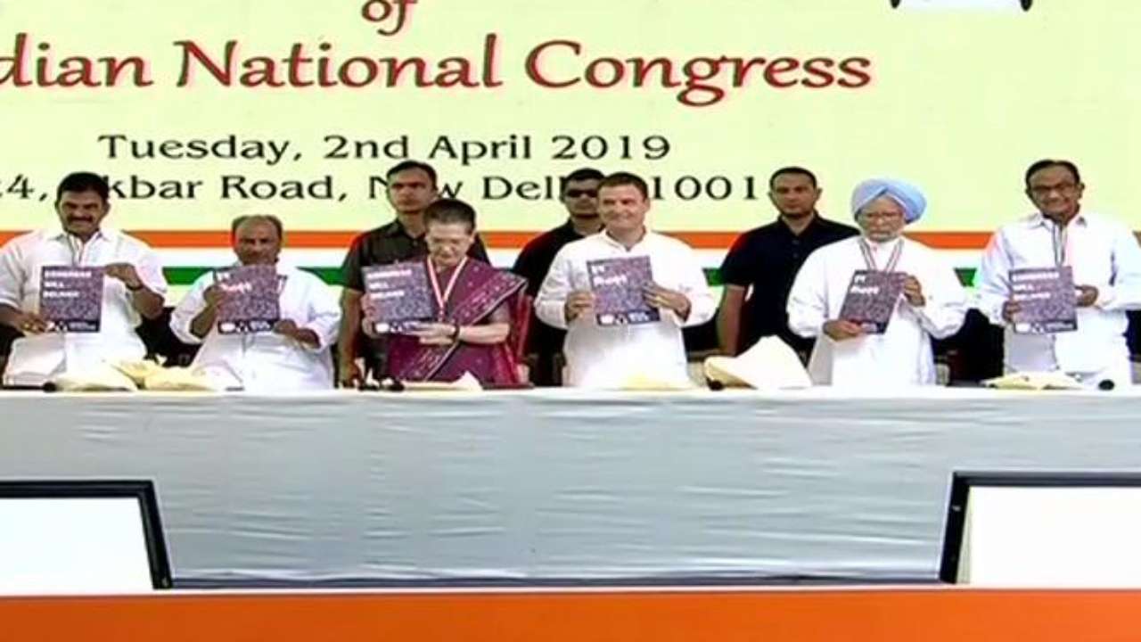 Lok Sabha Election 2019: Congress Releases Manifesto