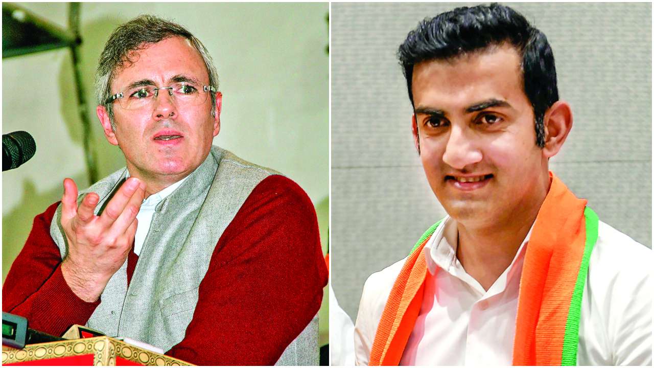 Omar Abdullah and Gautam Gambhir