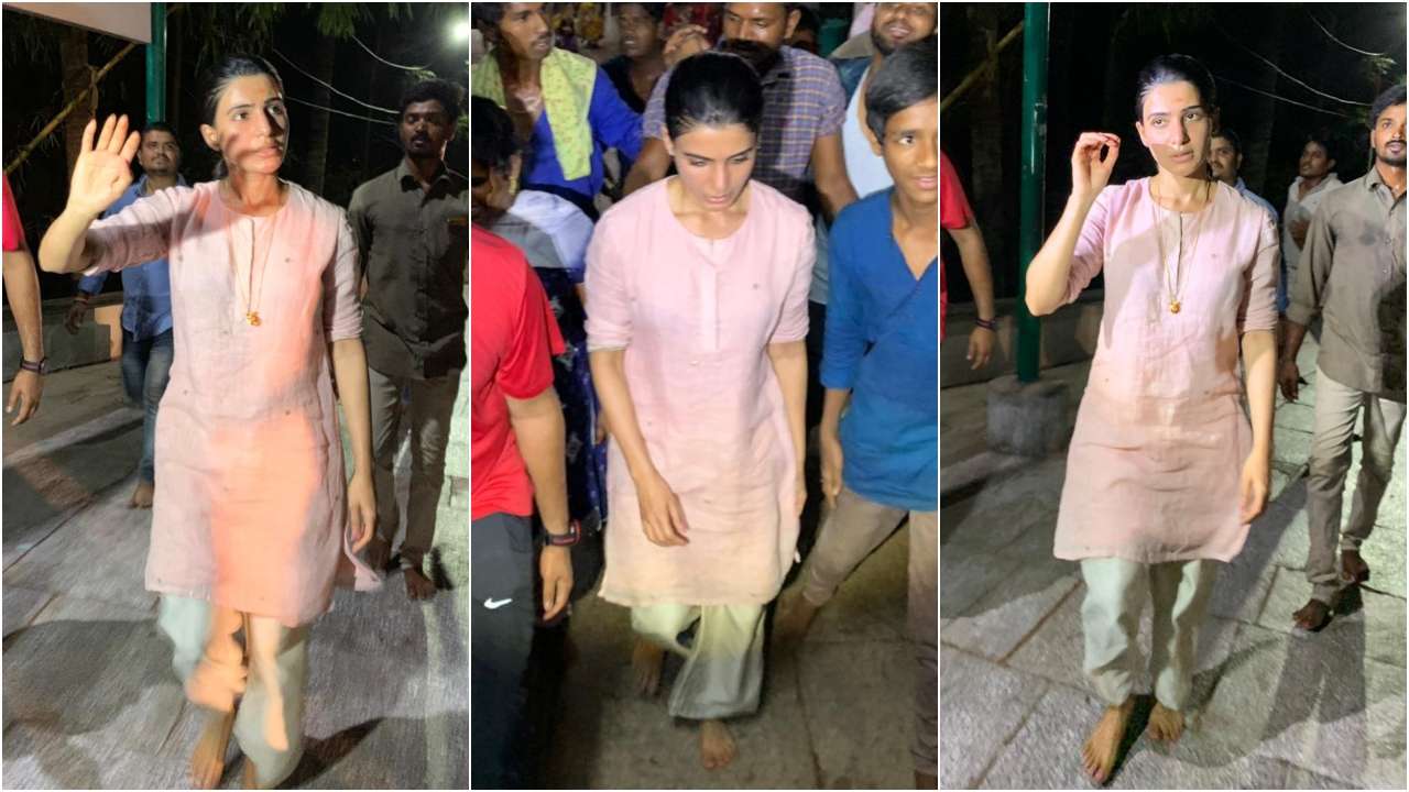 Samantha walks 3500 steps to pray for Majili success