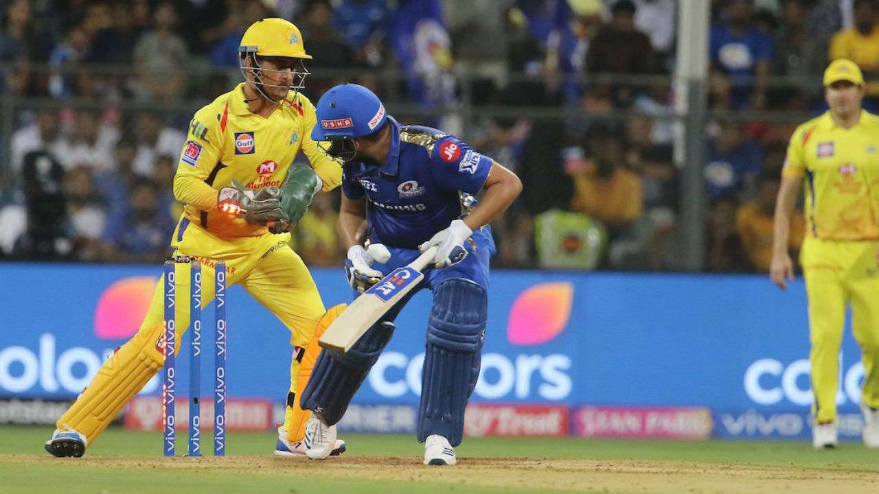 Watch: 'Hands like glue'- MS Dhoni takes quick catch to send back Rohit ...