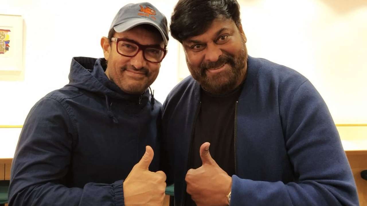 Aamir Khan bumps into Telugu superstar 'Chiranjeevi garu' in Japan