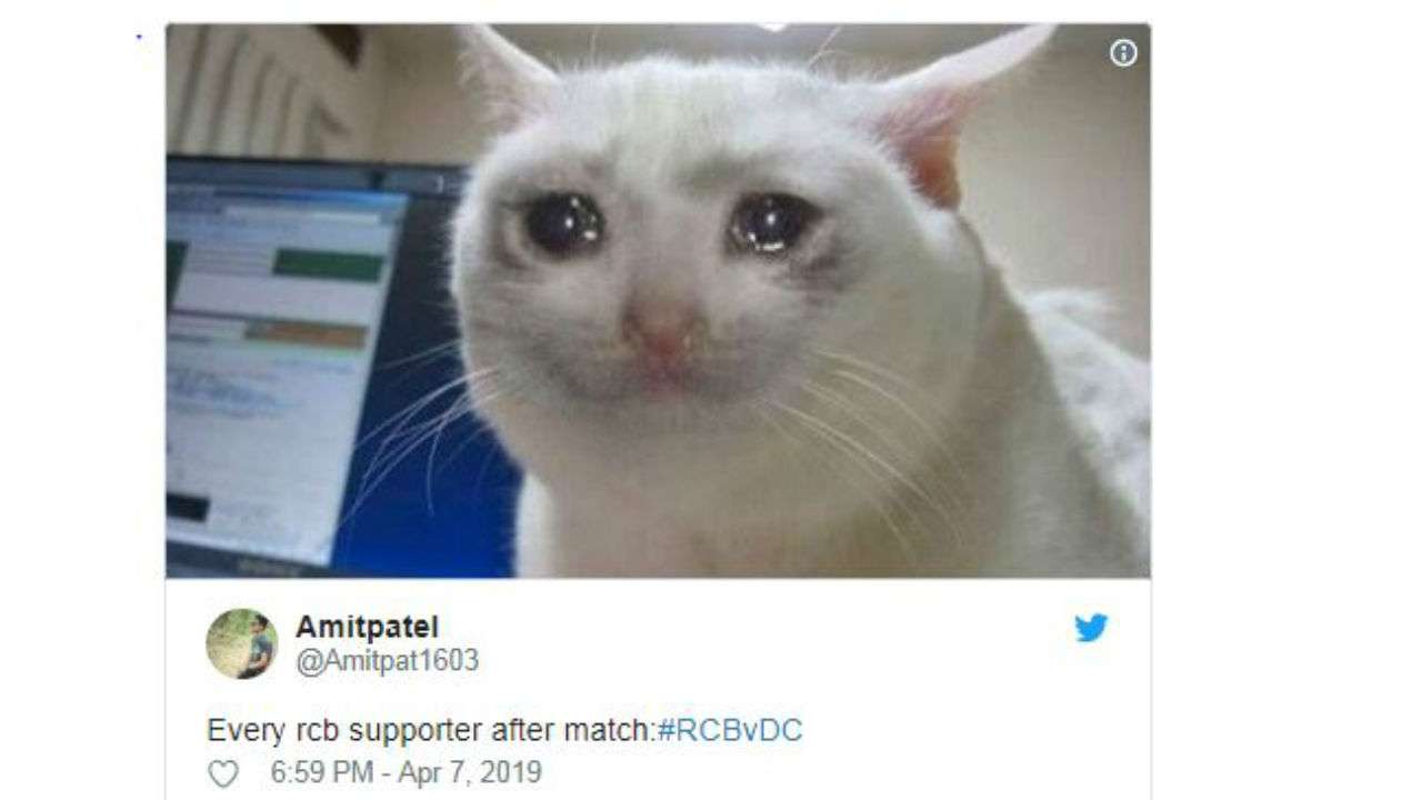 RCB has lost 6 matches now