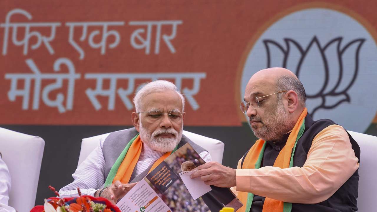 BJP sankalp patra release