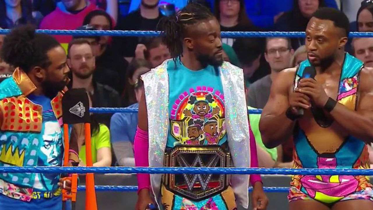 The New Day celebrated Kofi Kingston's title victory