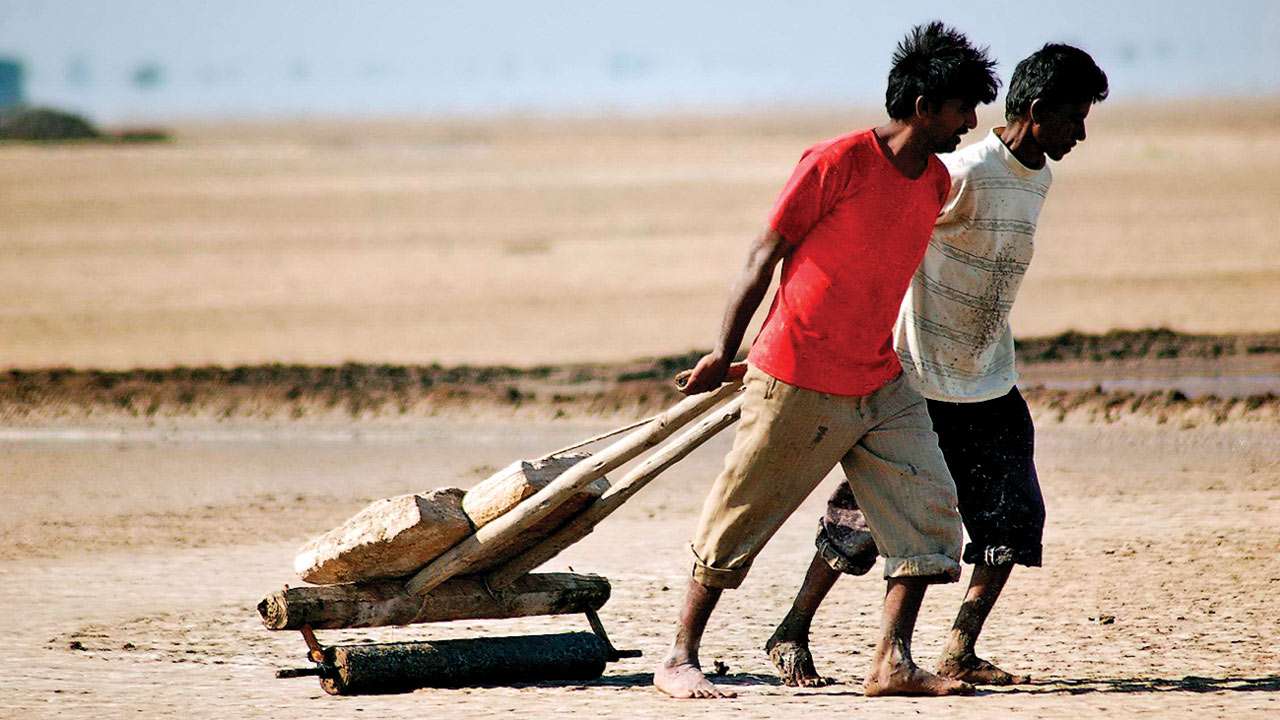 Agariyas working
