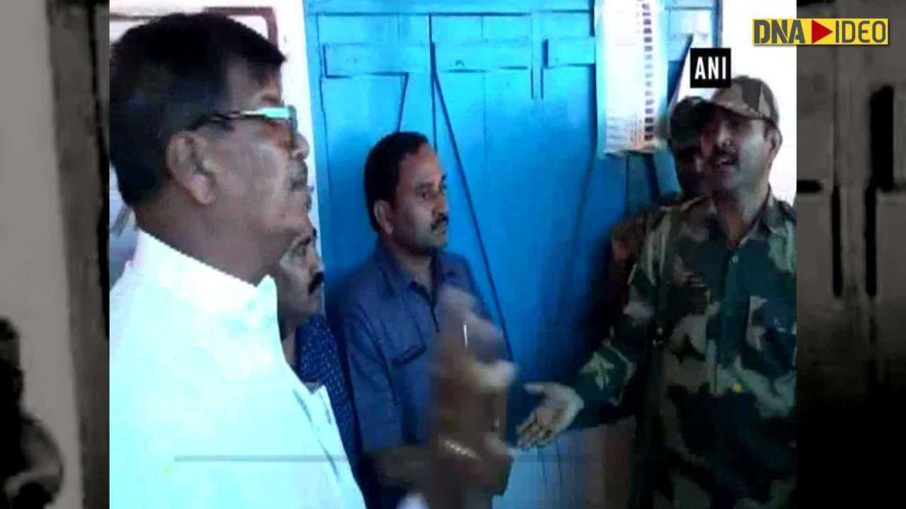 Tmc Leader Gets Into Heated Argument With Central Forces Inside Polling Booth In Cooch Behar 7995