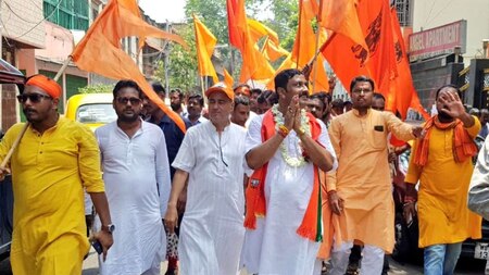 Rahul Sinha in Ram Navami rally