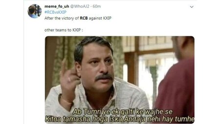 It is KXIP's fault