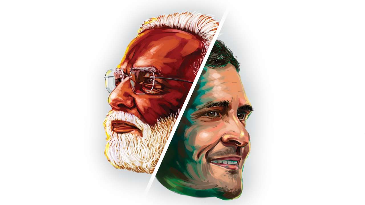 Narendra Modi and Rahul Gandhi