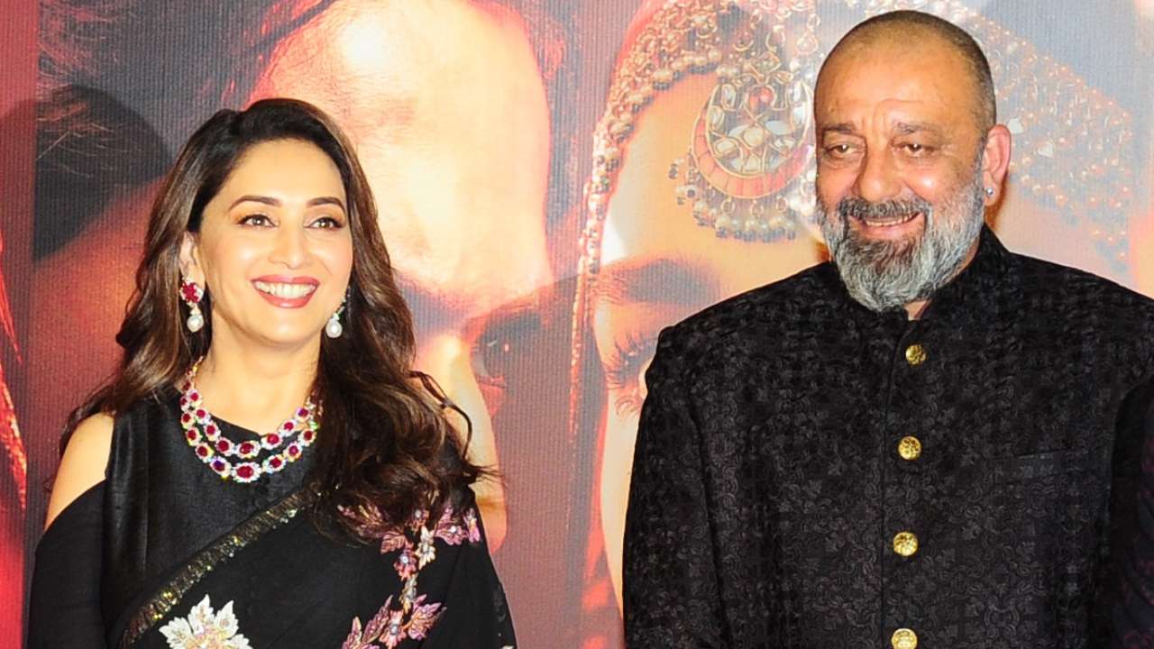 Did you know Sanjay Dutt's twins met Madhuri Dixit on the sets of 'Kalank'?