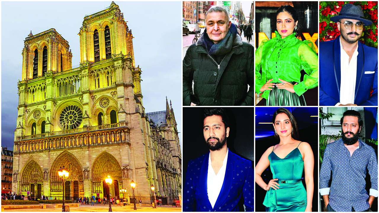   Arjun Kapoor in Tamannaah Bhatia: B-Town reacts to the fire of Notre-Dame Cathedral 