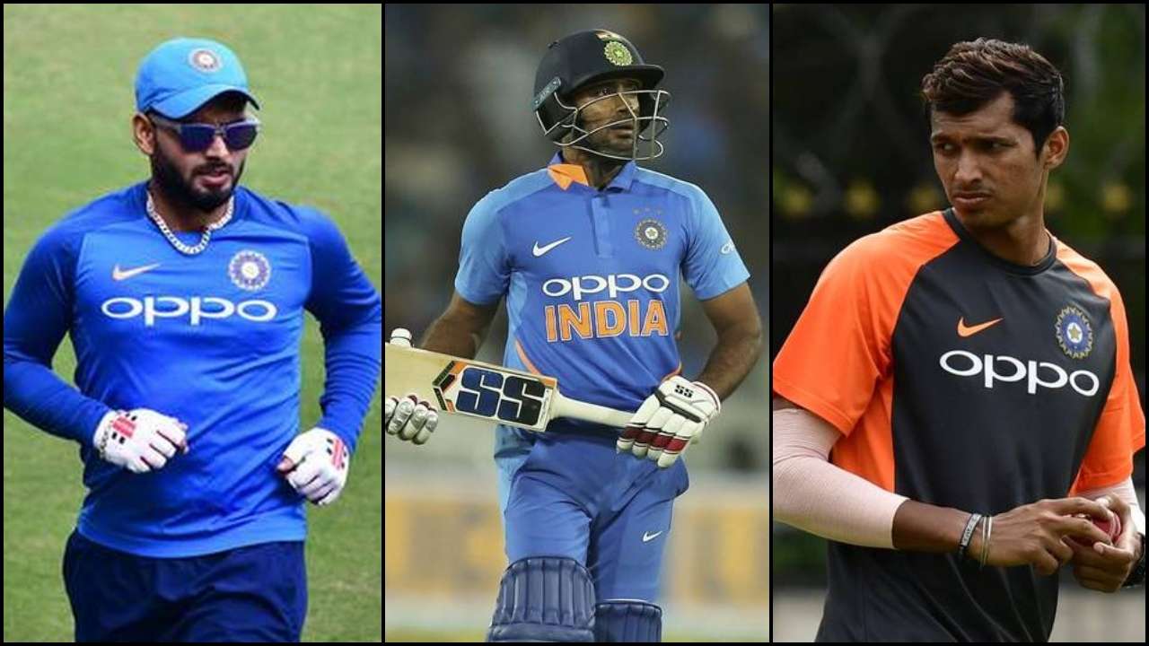 Rishabh Pant, Ambati Rayudu and Navdeep Saini