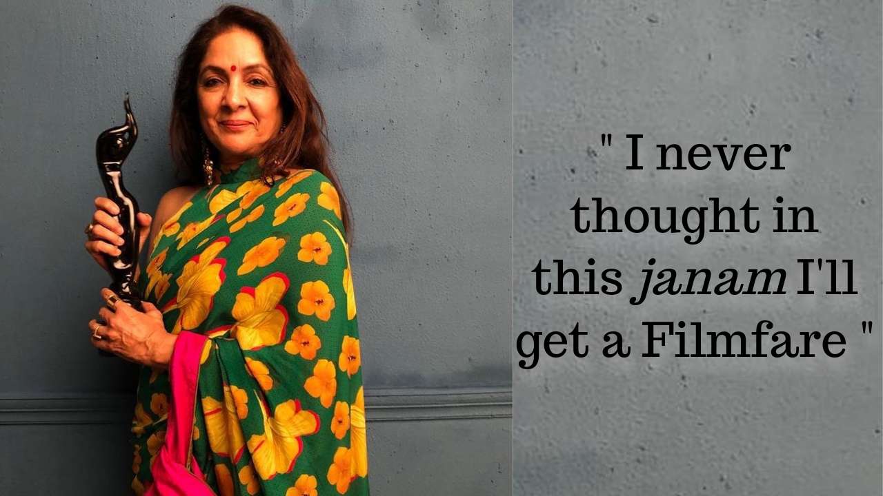   Neena Gupta wins Filmfare First Prize in her life 