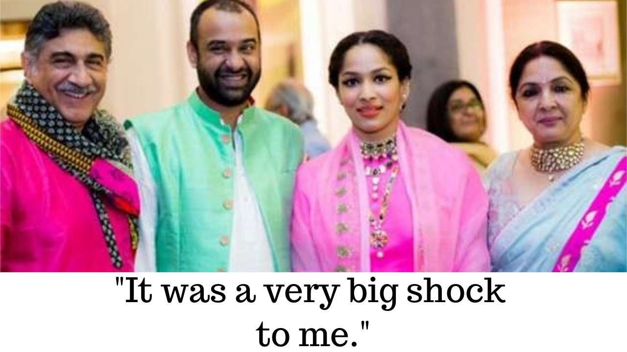   Neena on the daughter Masaba Gupta and her ex husband Madhu Mantena 