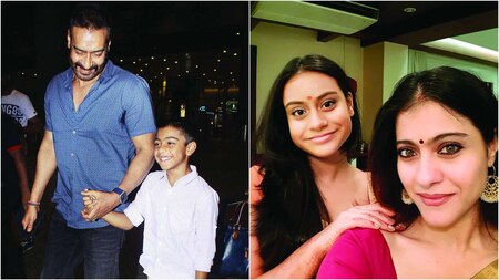 Ajay Devgn and son Yug fly to Singapore for Nysa’s 16th birthday