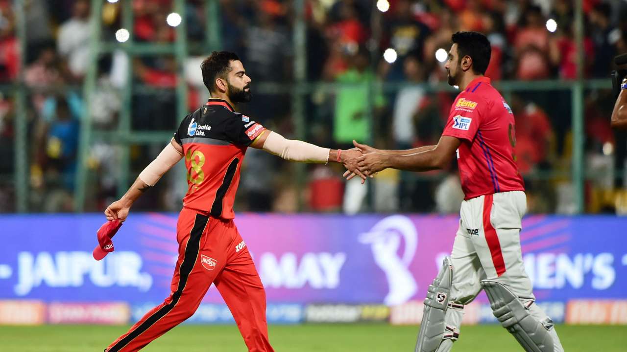 Ashwin and Kohli after end of match