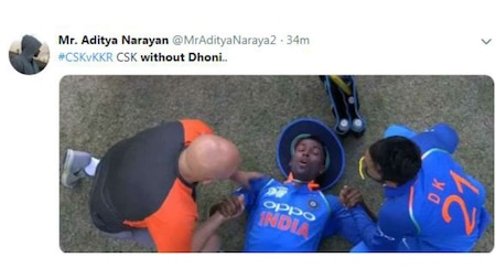 When you hear Dhoni is not playing